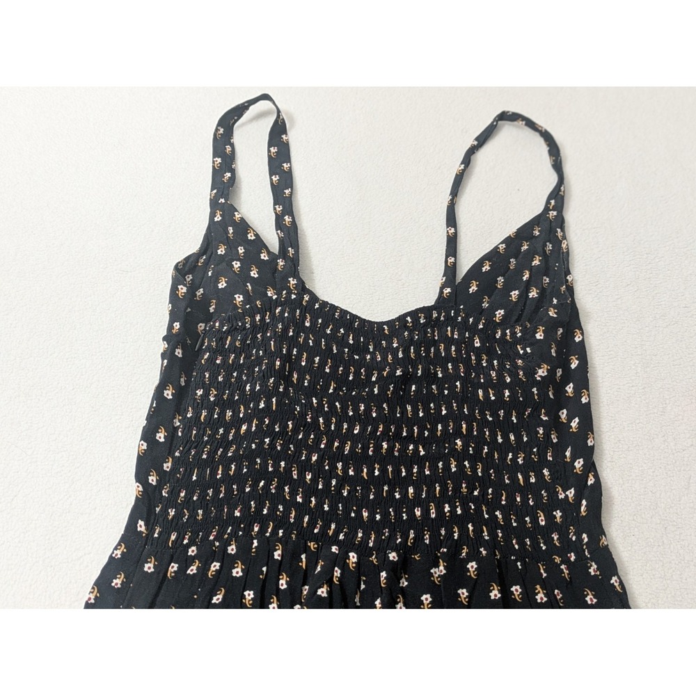 Anthropologie Women's Black Floral Size 4 Romper One-Piece FAITHFULL THE BRAND - Picture 3 of 13